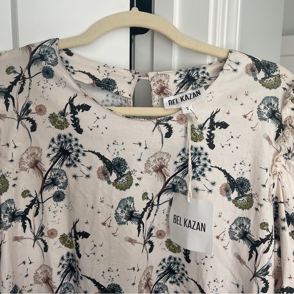 NWT Bel Kazan Lucy Dandelion Short Sleeve Drews Ivory Pockets - Picture 2 of 5